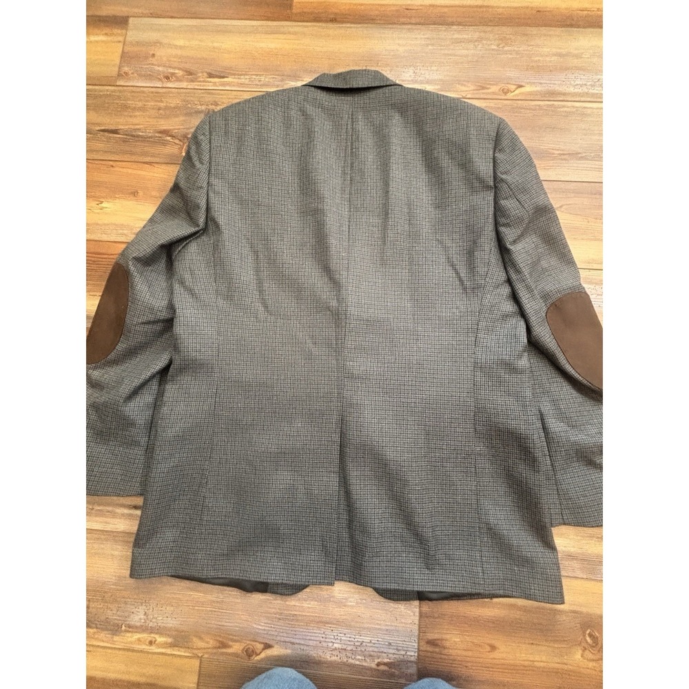 Chaps Mens 42R Gray Houndstooth Sport Coat Wool Jacket Academia NWOT - Picture 16 of 16